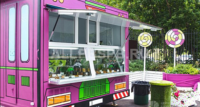 Оборудованный прицеп по продаже мороженного с высокой прибылью