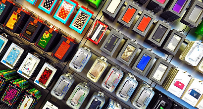 Торговый остров с мобильными аксессуарами