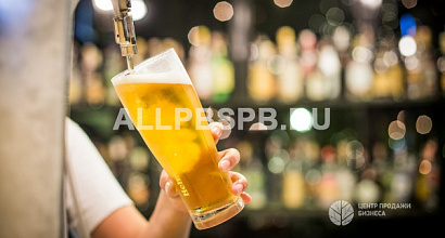 Магазин разливного пива в густонаселенном районе