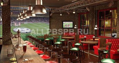 Стилизованный спортивный бар с товарным остатком