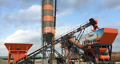 Готовый бизнес  мобильный бетонный завод 60 м3/час