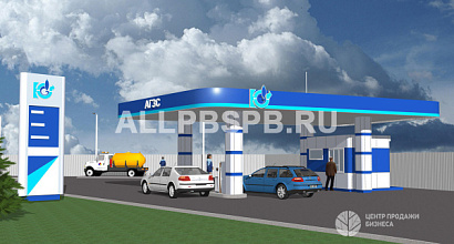 АЗС на первой линии оживленной трассы