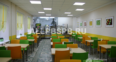 Действующая столовая с низкой арендной ставкой