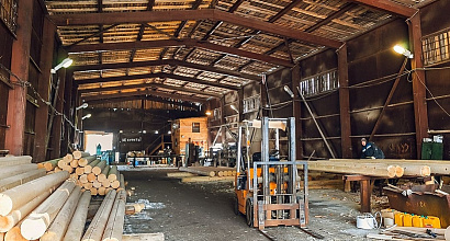Деревообрабатывающая база в Архангельской области