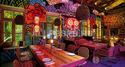 Бар с мексиканским интерьером