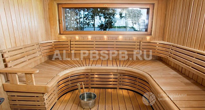 Полностью оборудованная баня на дровах