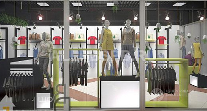 Магазин мужской и женской одежды в ТЦ