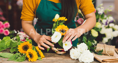Цветочный магазин в проходном месте