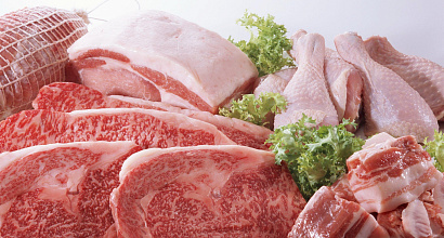 Мясной отдел в магазине в Калининском районе