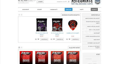 Готовый бизнес  интернет-магазин струн и аксессуаров для гитар 