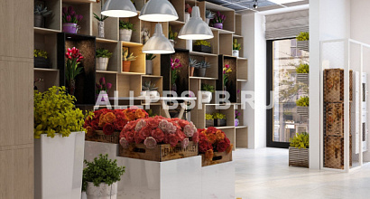 Цветочный салон в центре Москвы на территории элитного жилого комплекса